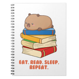 Caderno Espiral Bloco de Notas Fotográfico Espiral de Capybara Cut
