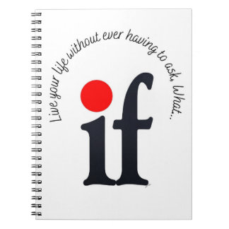 Caderno Espiral Bloco de Notas Inspirador 'E se'