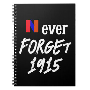 Caderno Espiral Bloco de Notas Nunca Esqueça 1915
