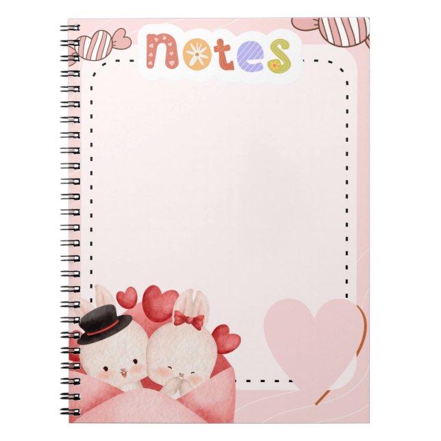 Caderno Espiral Bloco de notas para crianças (Frente)