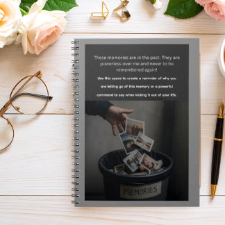 Caderno Espiral Bloco de Notas para Jogar Fora Memórias Dolorosas
