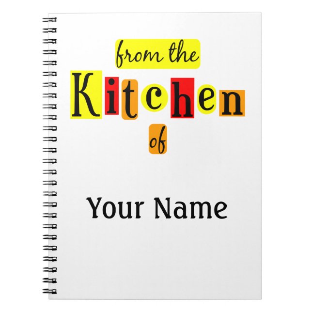 Caderno Espiral Bloco de Notas Personalizado (Frente)