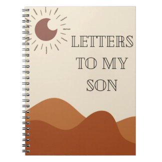 Caderno Espiral Bloco de Notas Personalizado | Cartas ao meu filho