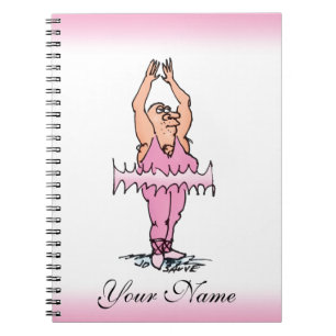 Caderno Espiral Bloco de Notas Personalizado Dançarino de Ballet c