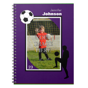 Caderno Espiral Bloco de Notas Personalizado de Futebol