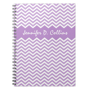Caderno Espiral Bloco de notas personalizado lavanda do teste
