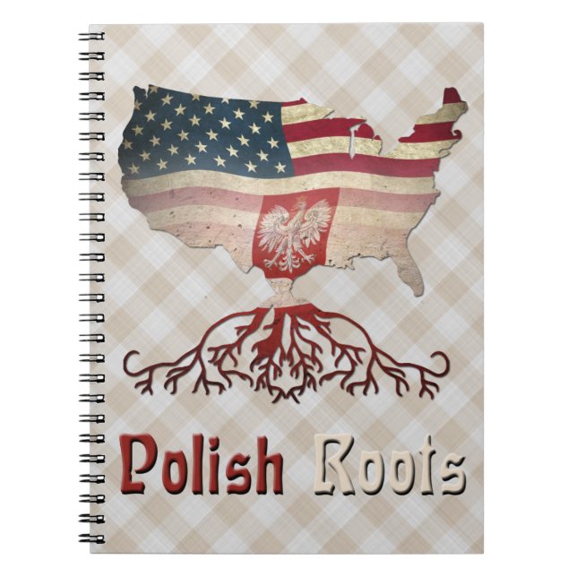 Caderno Espiral Bloco de Notas Polonês Americano (Frente)