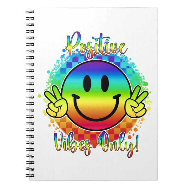 Caderno Espiral Bloco de notas positivo apenas para Smileys face (Frente)