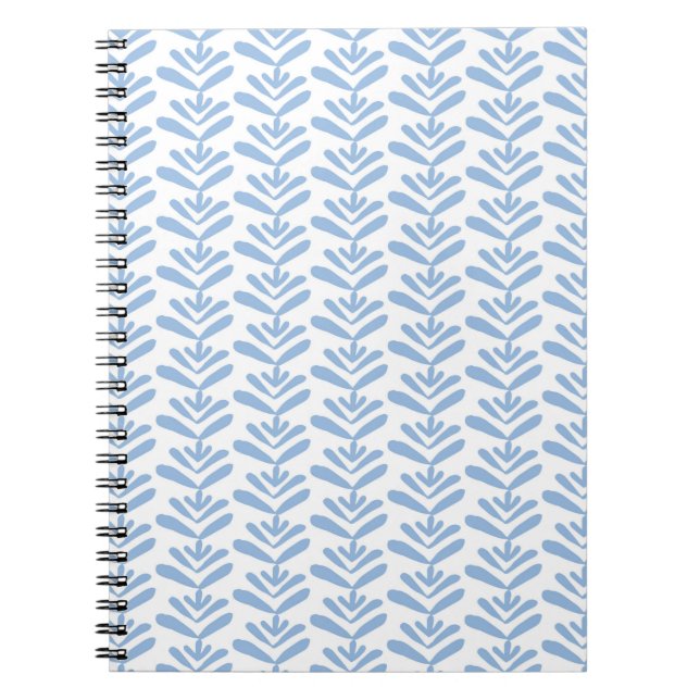 Caderno Espiral Bloco de Notebook Impressão Azul Espiral (Frente)