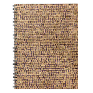 Caderno Espiral Bloco de tijolos castanho