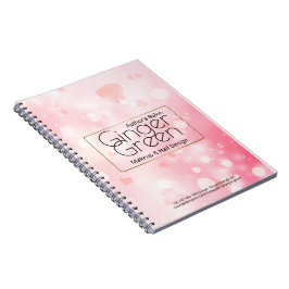 Caderno Espiral Bloco Rosa Elegante Simples