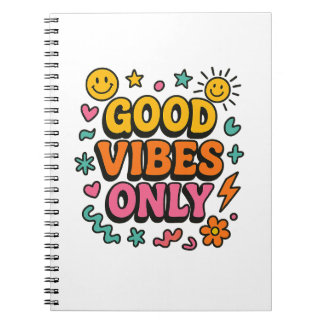 Caderno Espiral Blocos Bons Apenas para Notebook - Retro Funky