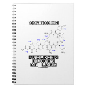 Caderno Espiral Blocos De Amor (Química) Da Construção De Oxitocin