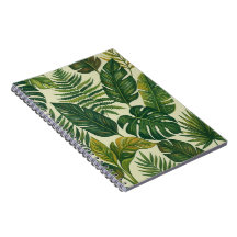 Blocos de Notas de Folhas de Palmeira Verde Tropic