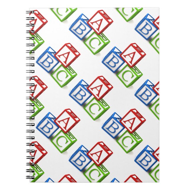 Caderno Espiral Blocos de notebook/ABC de fotos (Frente)
