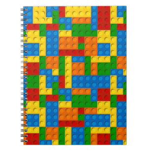 Caderno Espiral blocos de plástico coloridos