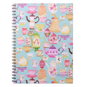 Caderno Espiral Blocos e Copas Azuis