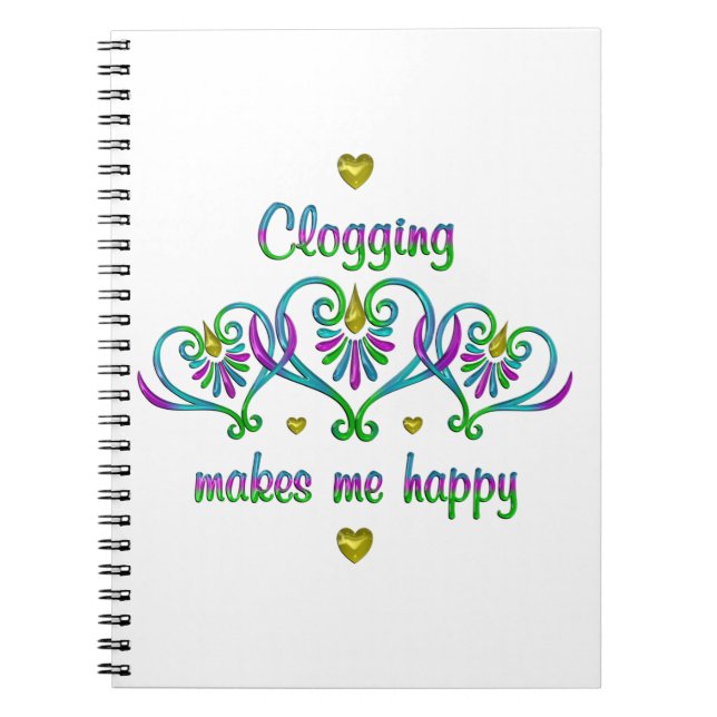 Caderno Espiral Blogar Me Torna Feliz (Frente)