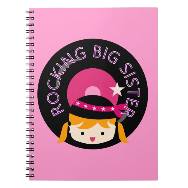 Caderno Espiral Blond Rocking Big Sister (Frente)
