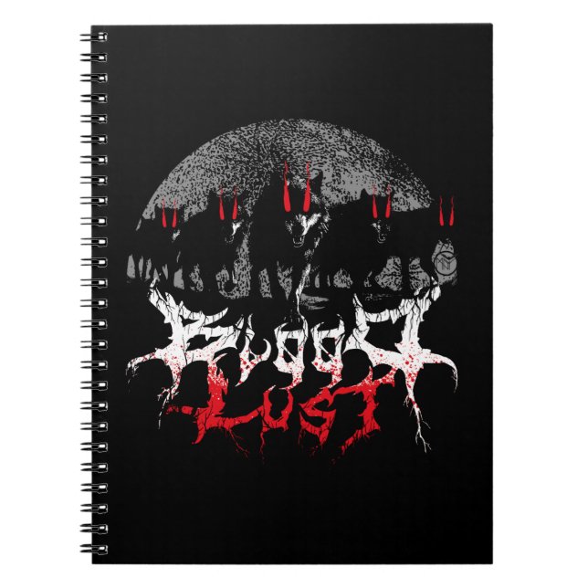 Caderno Espiral Bloodlust Wolf Pack (Frente)