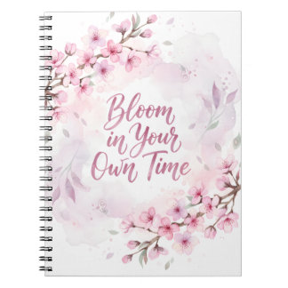 Caderno Espiral Bloom in Your Own Time Spiral Photo Notebook