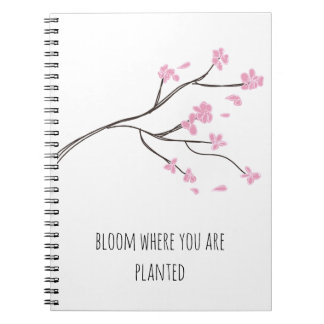 Caderno Espiral Bloom Onde Você Está Plantado Notebook