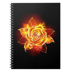 Caderno Espiral Blooming Fire Rosa