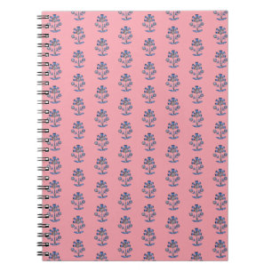 Caderno Espiral Bloquear Diário Espiral da Flor do Impressão Lotus
