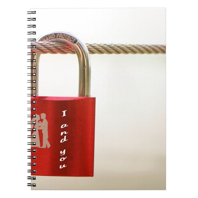 Caderno Espiral Bloqueio do amor (Frente)