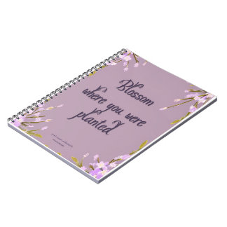 Caderno Espiral Blossom Blumen Mel Mae Schmidt Stationery