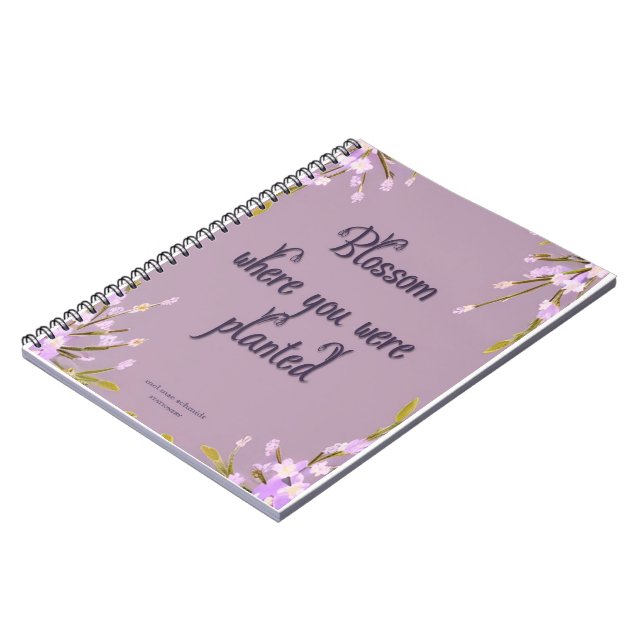 Caderno Espiral Blossom Blumen Mel Mae Schmidt Stationery (Left Side)
