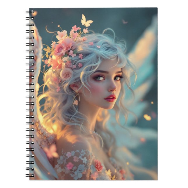 Caderno Espiral Blossom Seraph - Anjo da Primavera Grace (Frente)