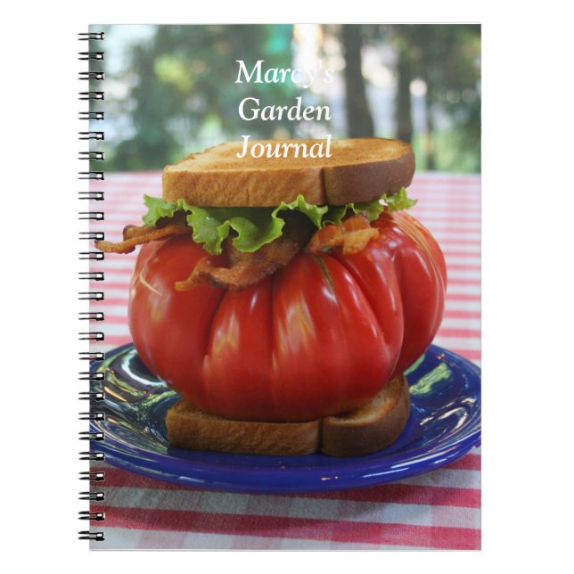 Caderno Espiral BLT com tomate gigante (Frente)