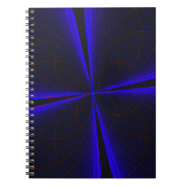 Caderno Espiral Blue Accent Clover Leaf Geometric Spiral Notebook