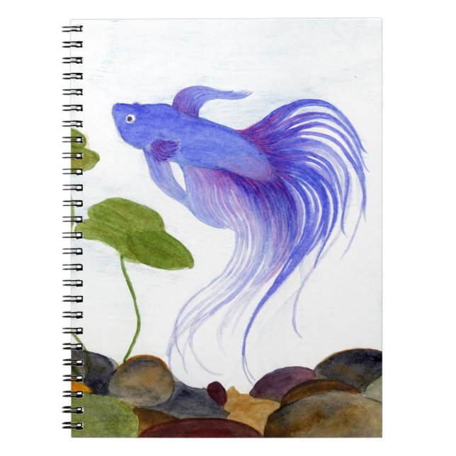 Caderno Espiral Blue Betta Fish (Frente)