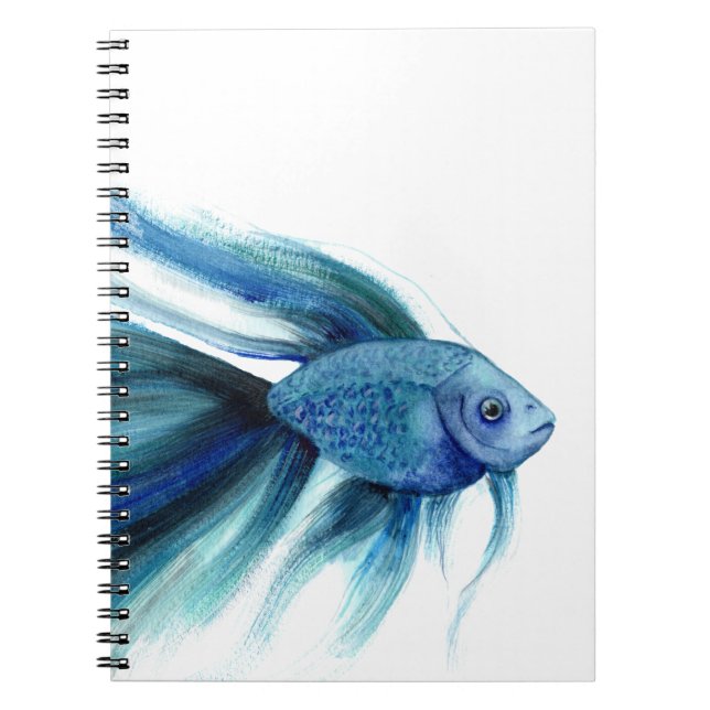 Caderno Espiral Blue Betta Fish (Frente)