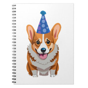Caderno Espiral Blue Birthday Corgi Classic T-Shirt