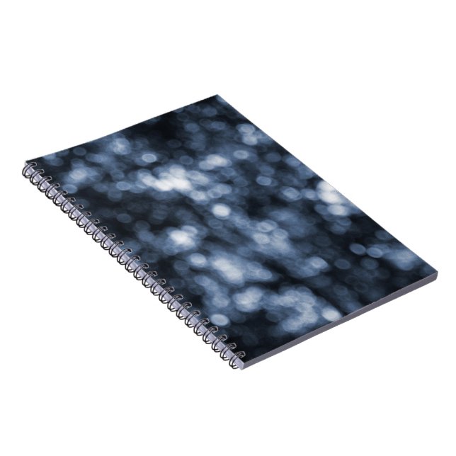 Caderno Espiral Blue Bokeh (Lado Direito)