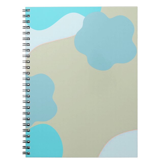 Caderno Espiral Blue Camo Notebook – Cool Camouflage Journal (Frente)