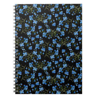 Caderno Espiral Blue Cosmos Flowers