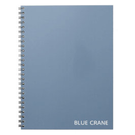 Caderno Espiral Blue Crane blue color name