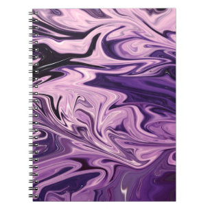 Caderno Espiral Blue galaxy art pattern