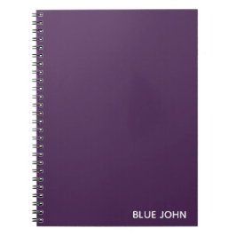 Caderno Espiral Blue John purple color name
