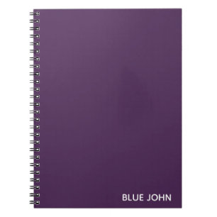Caderno Espiral Blue John purple color name