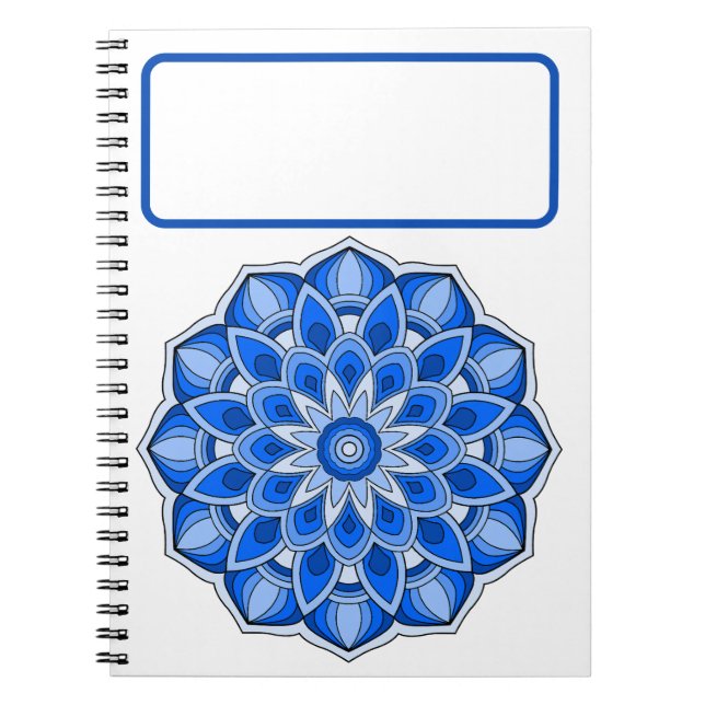 Caderno Espiral Blue Mandala (Frente)