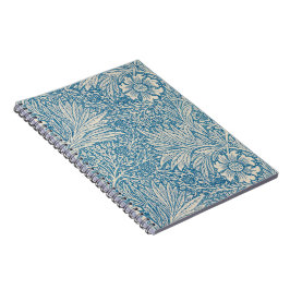 Caderno Espiral Blue Marigolds (por William Morris)