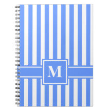 Blue Modern Stripe com Monograma