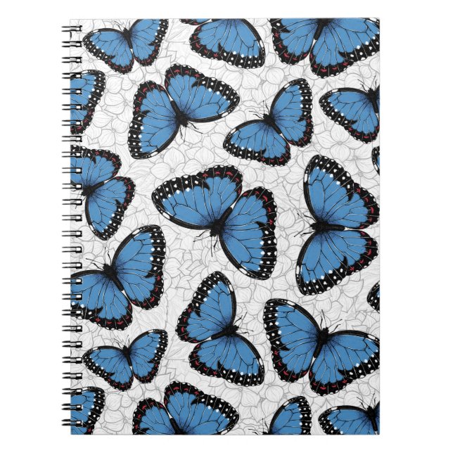 Caderno Espiral Blue morpho butterflies (Frente)