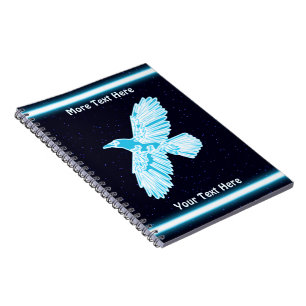 Caderno Espiral Blue Raven Sobre Estrelas