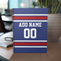 Blue Red Football Jersey Número Personalizado